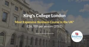 most expensive business course in the uk