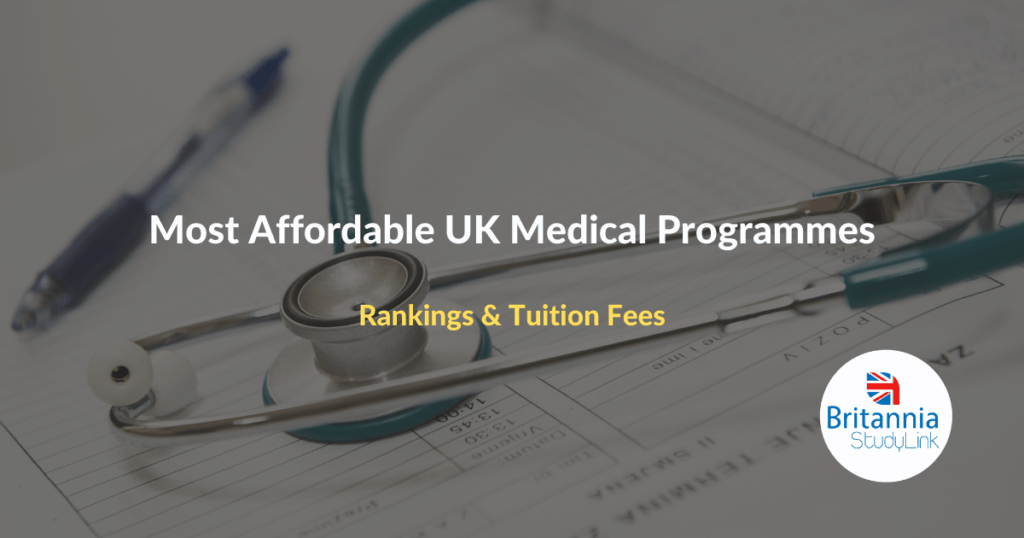 most affordable uk medical programmes