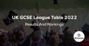 uk gcse league table 2022